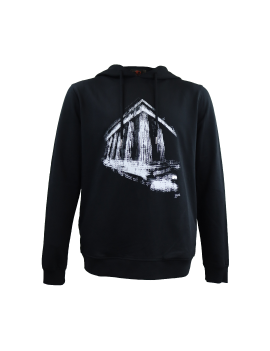 Sweatshirt com bolsos laterais e capuz "Temple" by Basílio